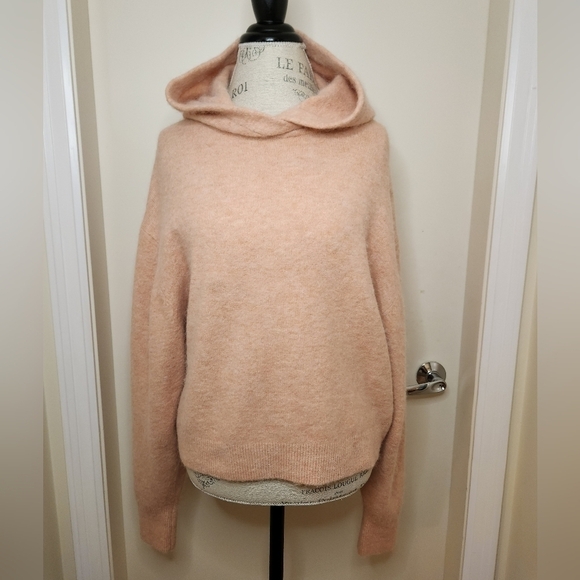Little Moon Pink Knit Hoodie - Picture 1 of 9